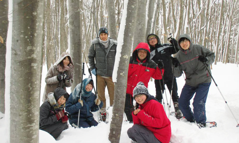 西岩木山麓雪中漫步<Ajigasawa鯵泽地区>