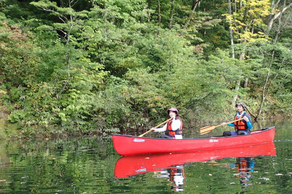 Come paddle a Canadian Canoe up the Shirakami Sanchi Great River and the Anmon River